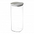 Банка для хранения квадратная Vacuum Glass, 2 л, светло-серая