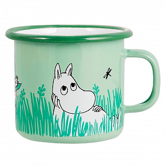 Кружка эмалированная Moomin, Мальчики в саду, 250 мл