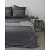 Изображение товара Комплект постельного белья из сатина темно-серого цвета из коллекции Wild, 150х200 см
