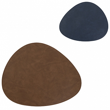 Салфетка сервировочная Drop, 33х41 см, синяя/коричневая, анонс элемента