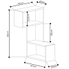 Изображение товара Полка угловая Part, 47х47х82 см, белая