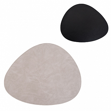 Салфетка сервировочная Drop, 33х41 см, черная/светло-серая, анонс элемента