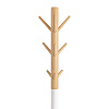 Изображение товара Вешалка напольная Espen, 174 см, белая/натуральное дерево