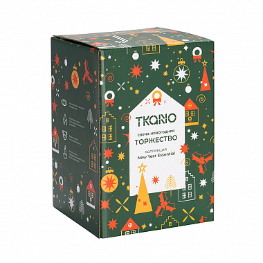 картинка Свеча новогодняя Торжество из коллекции New Year Essential, 17см от магазина Одежда+