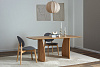 Изображение товара Обеденная группа Brunch: стол обеденный,180х90 см, дуб и 4 стула, рогожка, светло-коричневый/серый