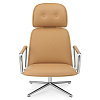 Изображение товара Кресло мягкое для отдыха из кожи Pad, светло-коричневое