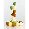 Изображение товара Гирлянда Имбирный чай, шарики, от сети, 20 ламп, 3 м