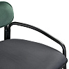 Изображение товара Набор из 2 барных стульев Ror, Round, велюр, черный/темно-зеленый/черный