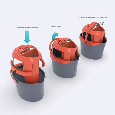 картинка Вставка-отжим для ведра с секцией для чистой воды от магазина Одежда+