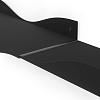 Изображение товара Набор из 2-х настенных полок Surf, черный