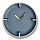 Часы настенные Wait, Ø28 см, голубые