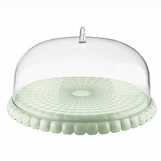 Изображение товара Подставка для торта с крышкой Tiffany, Ø36 см, зеленая
