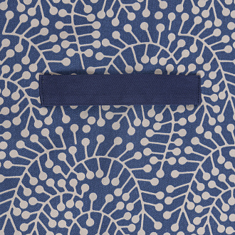 Изображение товара Фартук из хлопка темно-синего цвета с принтом Спелая Смородина из коллекции Scandinavian touch, 70х85 см