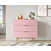 Изображение товара Комод с 3-мя ящиками Line, 90х50х90 см, розовый