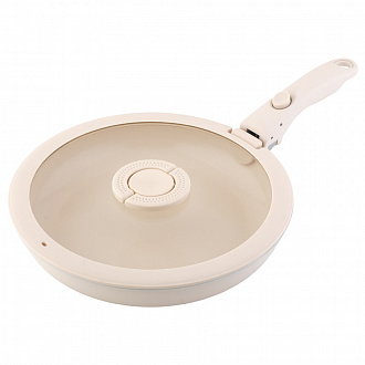 Сковорода с крышкой и съемной ручкой Smart Ceramic, Ø28 см
