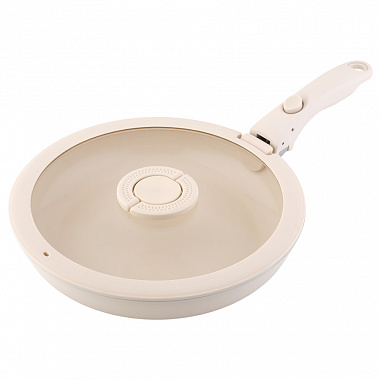 картинка Сковорода с крышкой и съемной ручкой Smart Ceramic, Ø28 см от магазина Одежда+
