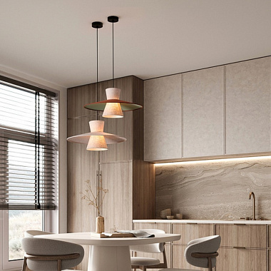 картинка Светильник подвесной Fly, Æ50х24 см, бежевый от магазина Одежда+