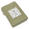 Изображение товара Простыня на резинке из сатина цвета шалфея с брашинг-эффектом из коллекции Essential, 160х200х30 см
