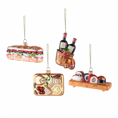 картинка Набор ёлочных украшений Christmas feast коллекции New Year Essential от магазина Одежда+