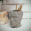 Изображение товара Подставка для канцелярских принадлежностей The Head, 12 см, серая