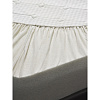 Изображение товара Простыня на резинке из хлопкового трикотажа серо-бежевого цвета из коллекции Essential, 180х200х30 см