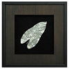 Изображение товара Панно на стену Большие листья 2, темно-коричневое/серебро