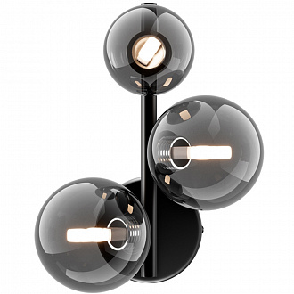 Изображение товара Светильник настенный Modern, Dallas, 3 лампы, 15,5х20х24,5 см, черный