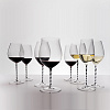 Изображение товара Бокал Fatto A Mano Champagne Wine Glass Black and White Twisted, 445 мл