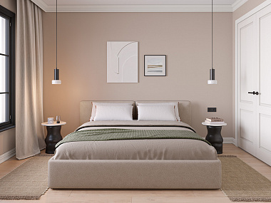 Кровать Drift, 170x213х100 см, бежевая, анонс элемента