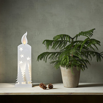 Изображение товара Декорация рождественская Grandy, 14 LED ламп, 50х15 см, белая