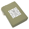 Изображение товара Простыня на резинке из сатина цвета шалфея с брашинг-эффектом из коллекции Essential, 180х200х30 см