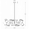 Изображение товара Светильник подвесной Modern, Giro, 10 ламп, Ø69х85,6 см, латунь