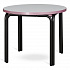 Столик кофейный Ror, Ø50 см, черный/серый/розовый