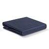 Изображение товара Простыня из сатина темно-синего цвета из коллекции Essential, 180х270 см