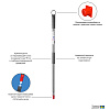 Изображение товара Набор из телескопической ручки 160 см, подвижного основания для швабры и сменной насадки из микрофибры