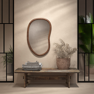 Изображение товара Зеркало настенное Torhill, 64х99 см, коричневое