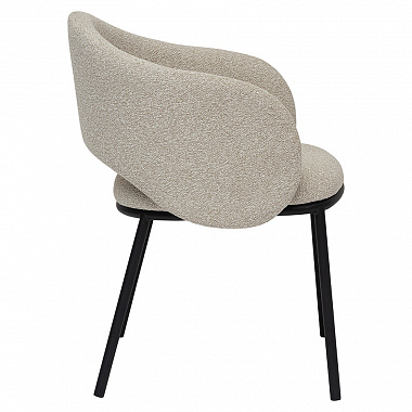 Стул Coastal, букле, крем-брюле/черный, анонс элемента