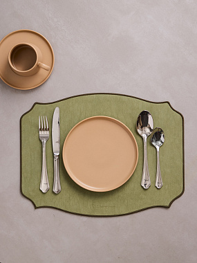 Салфетка сервировочная Etica, 43,6х33 см, зеленая, анонс элемента