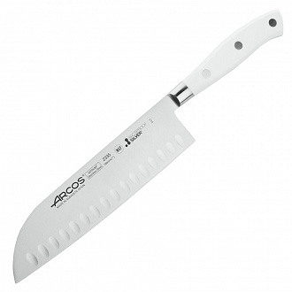 Изображение товара Нож кухонный Riviera Blanca, Сантоку, 18 см, белая рукоятка