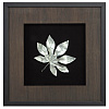 Изображение товара Панно на стену Большие листья 4, темно-коричневое/серебро