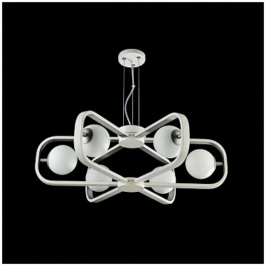 картинка Светильник подвесной Modern, Avola, 6 ламп, белый с серебром от магазина Одежда+