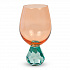 Бокал для вина Anversa, персиковый/голубой