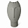 Ваза Moai, 33 см, серая