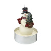 Изображение товара Набор декоративных свечей Festive snowman из коллекции New Year Essential, 6 шт.