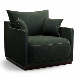 Изображение товара Кресло Soho, темная береза/темно-зеленое