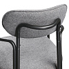 Изображение товара Набор из 2 стульев Ror, Round, рогожка, черный/серый