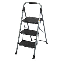 Изображение товара Стремянка Stable, 3 ступени, 1 м, черная