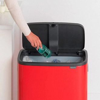 Изображение товара Бак для мусора Brabantia, Touch Bin Bo, 36 л, пламенно-красный