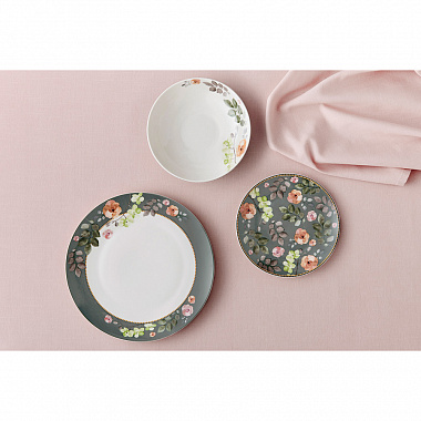 картинка Набор обеденный на 4 персоны Arcadia, 12 пред., зеленый от магазина Одежда+