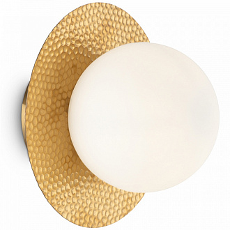 Светильник настенный Modern, Camelia, 1 лампа, 15,5х17х19,5 см, латунь